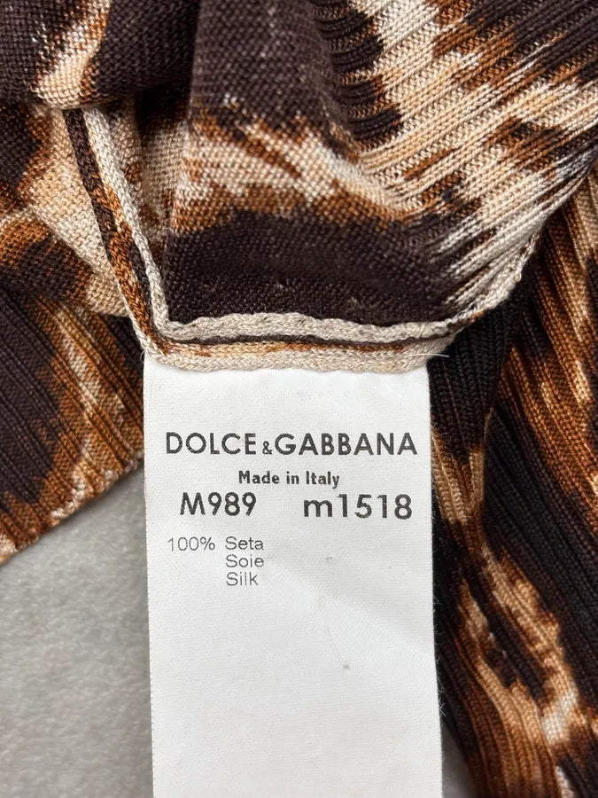 SS1997 Dolce & Gabbana Brown Magma Cardigan rrfoUmu 11