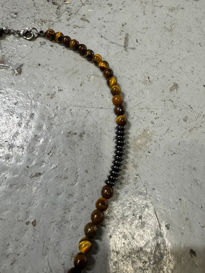 2000s Dolce & Gabbana Brown Pearl Stainless Steel Pendant Necklace BfWnLGl 4