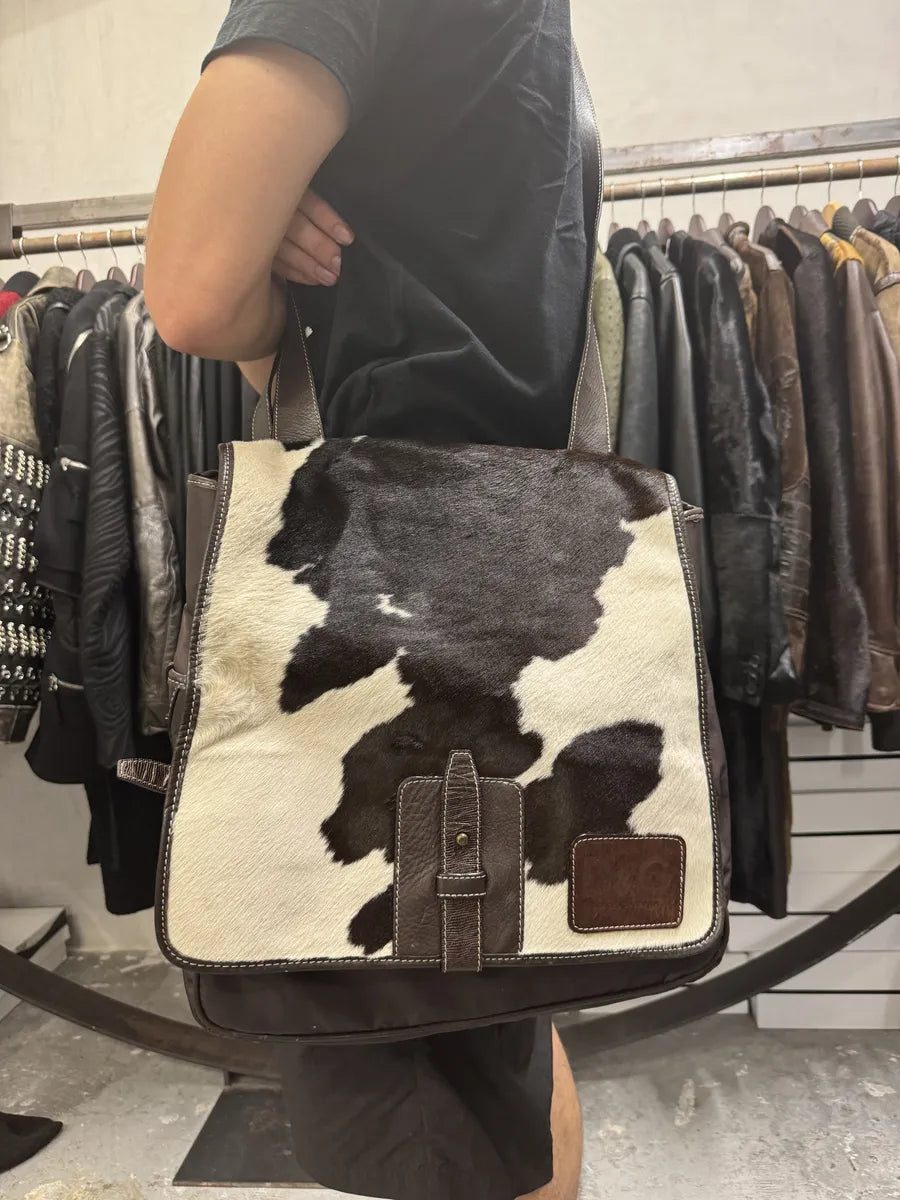 2000s Dolce & Gabbana Brown Pony Hair Cowhide Shoulder Bag WHZIOSC 2