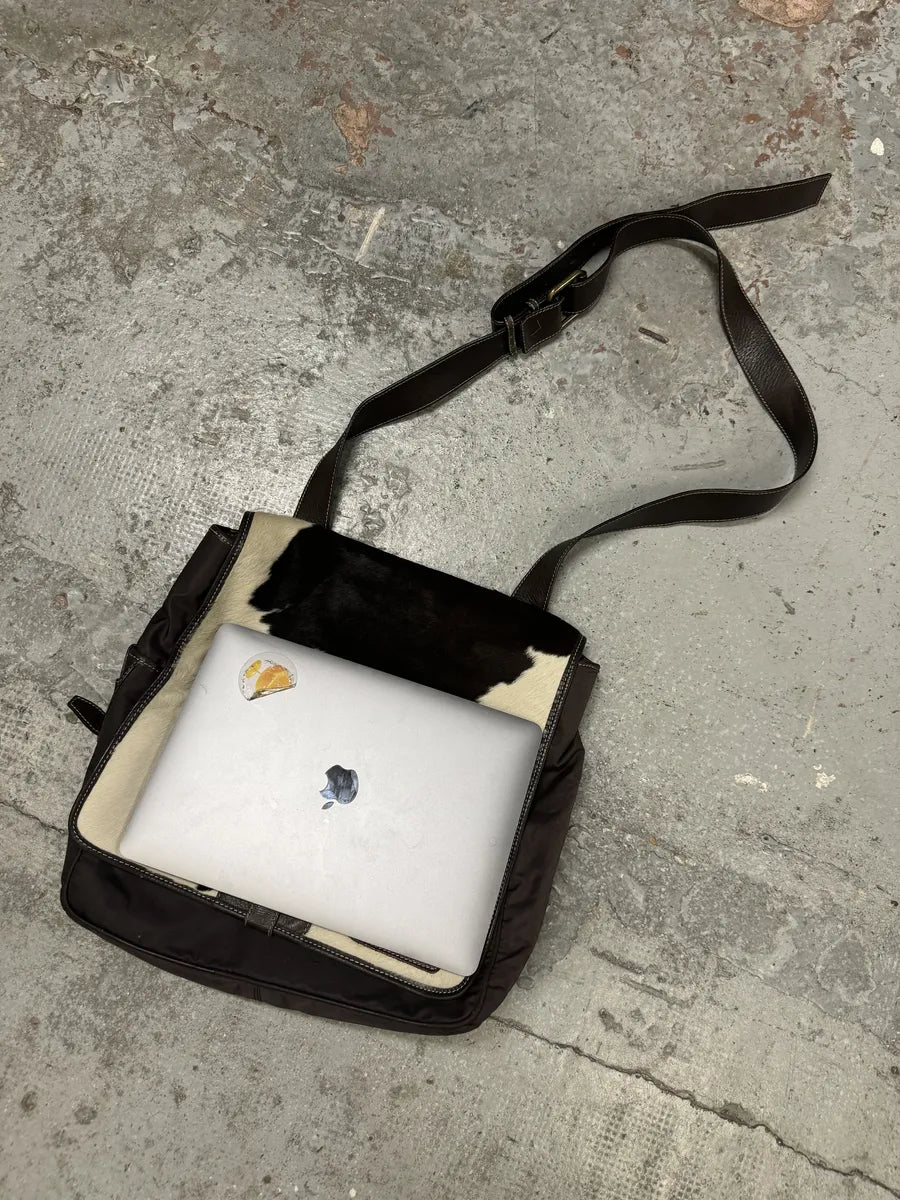 2000s Dolce & Gabbana Brown Pony Hair Cowhide Shoulder Bag WHZIOSC 3