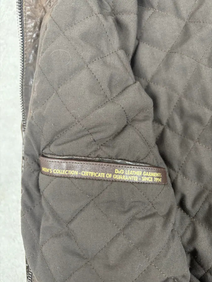 2000s Dolce & Gabbana Brown Premium Biker Leather Jacket hyoiriE 10