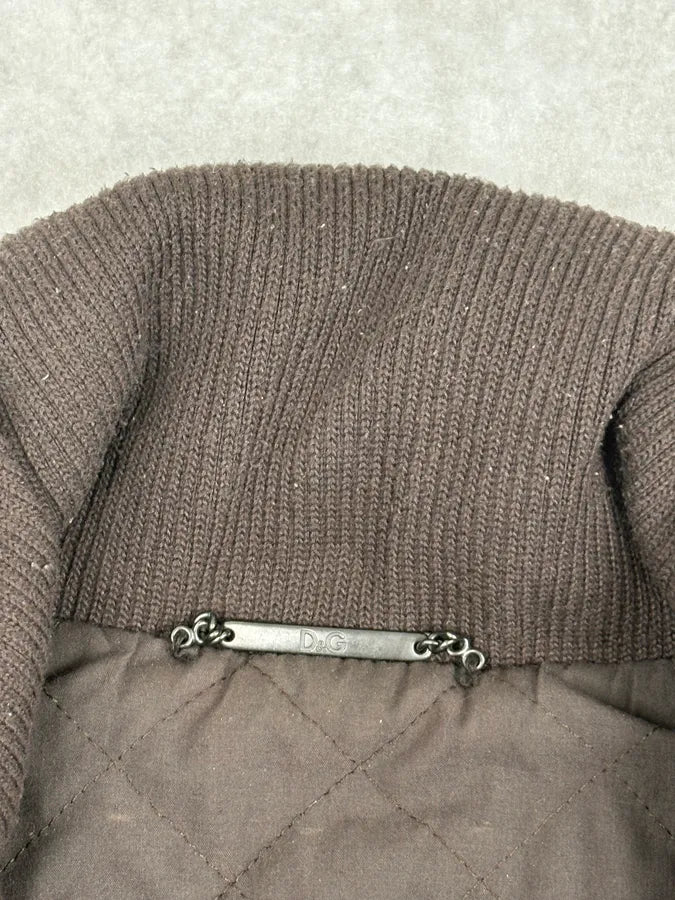 2000s Dolce & Gabbana Brown Premium Biker Leather Jacket hyoiriE 5