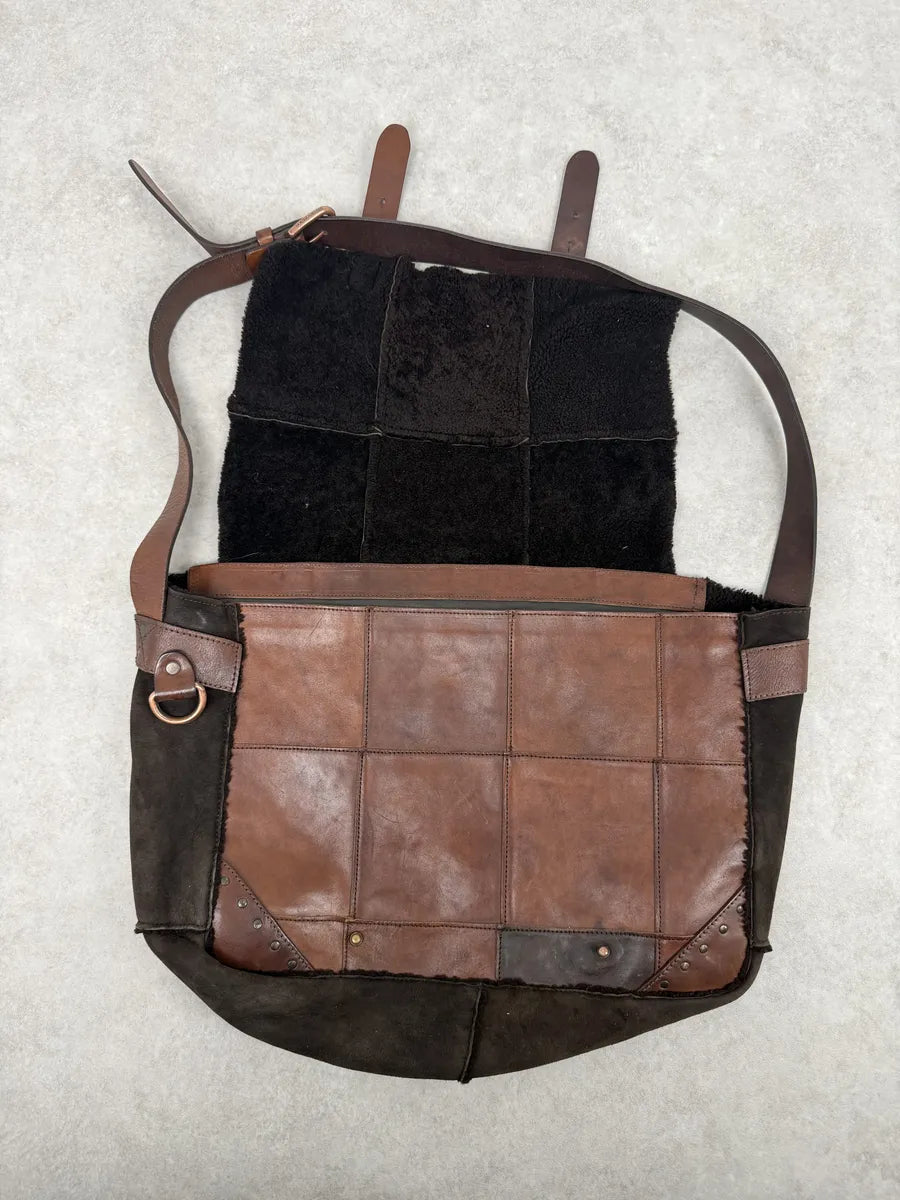 2000s Dolce & Gabbana Brown Premium Leather Bag wRqTNMK 11