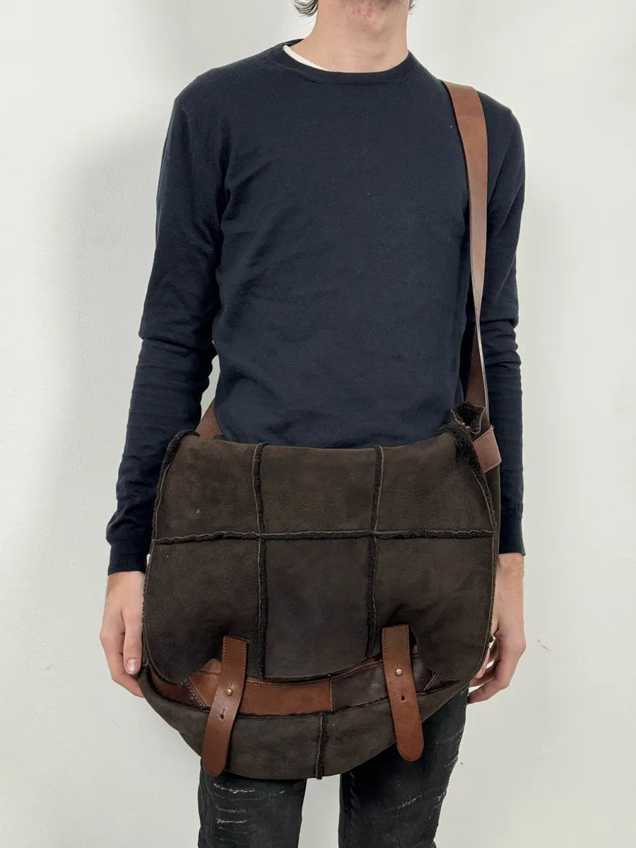 2000s Dolce & Gabbana Brown Premium Leather Bag wRqTNMK 2