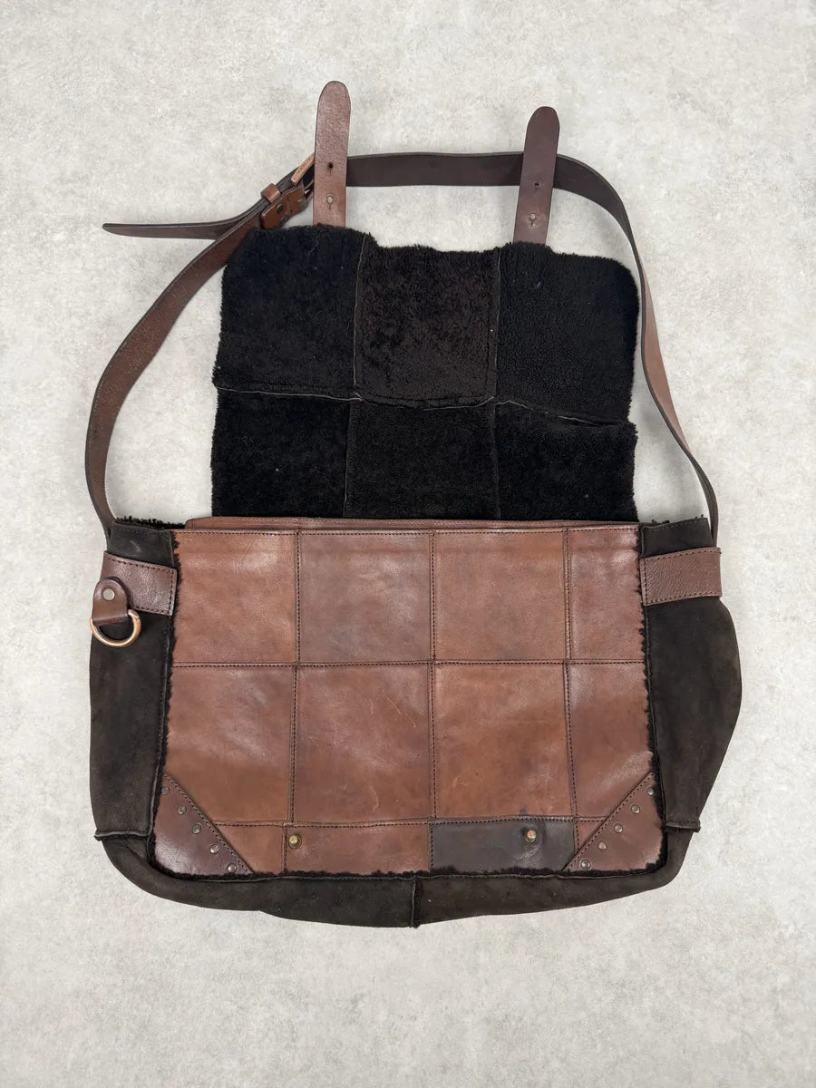 2000s Dolce & Gabbana Brown Premium Leather Bag wRqTNMK 6