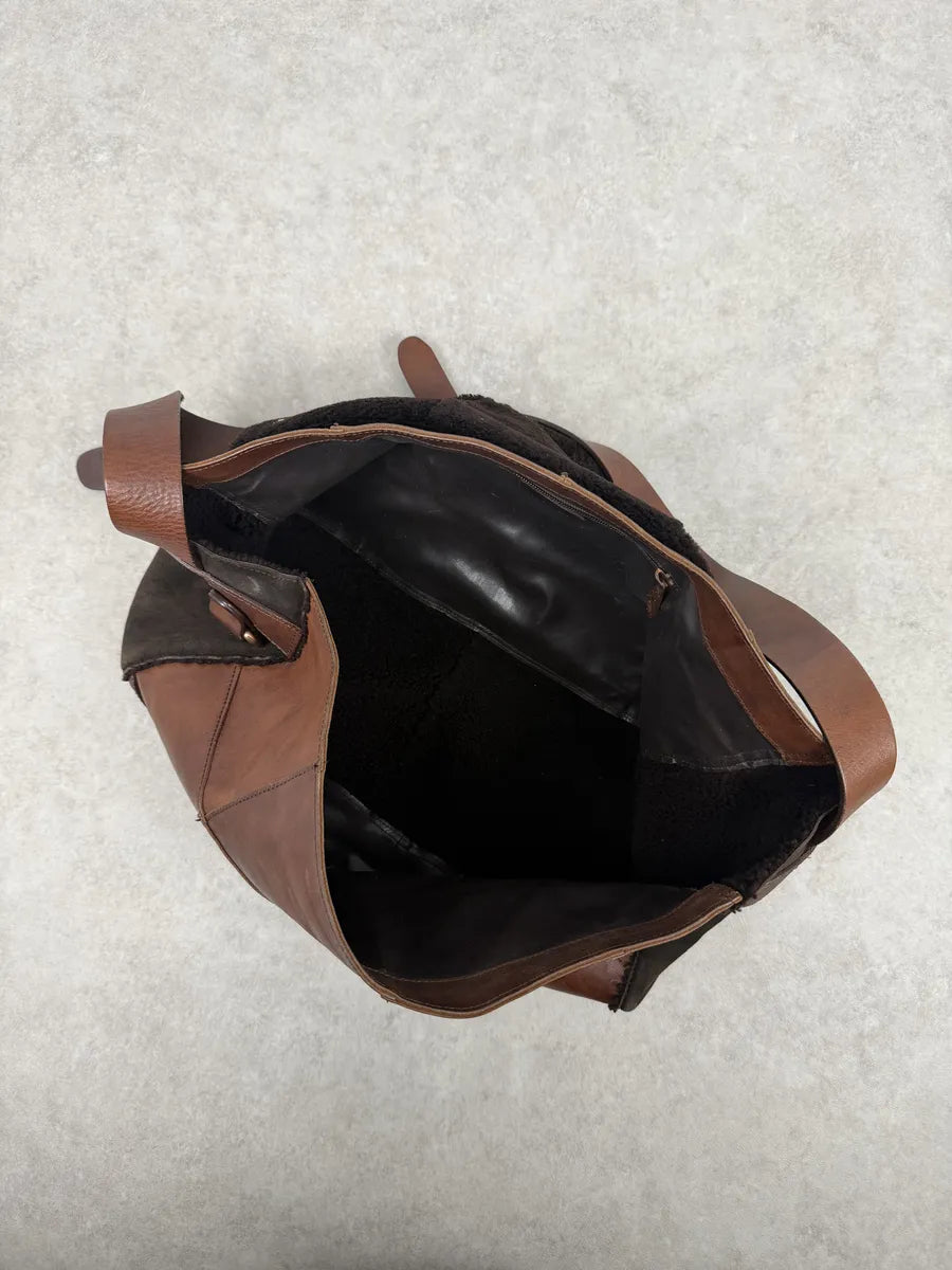 2000s Dolce & Gabbana Brown Premium Leather Bag wRqTNMK 8