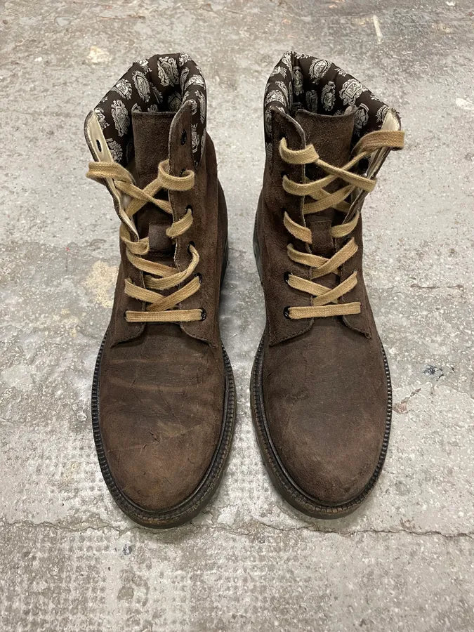 2000s Dolce & Gabbana Brown Premium Leather Boots zLDSrAr 1