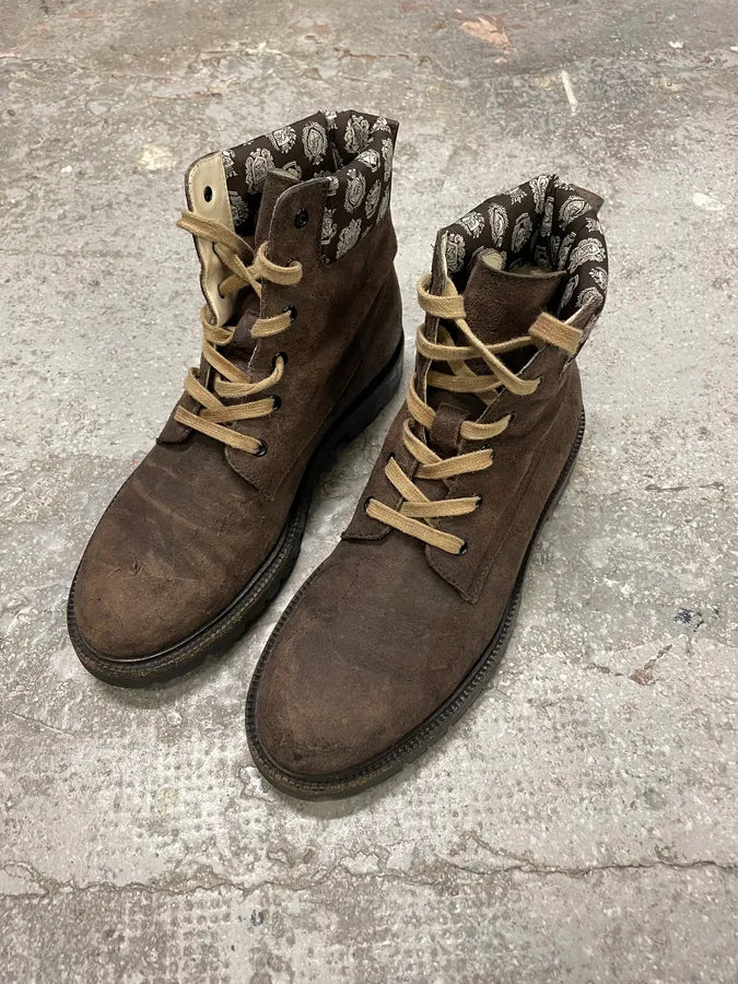 2000s Dolce & Gabbana Brown Premium Leather Boots (42eu/us8.5) 2