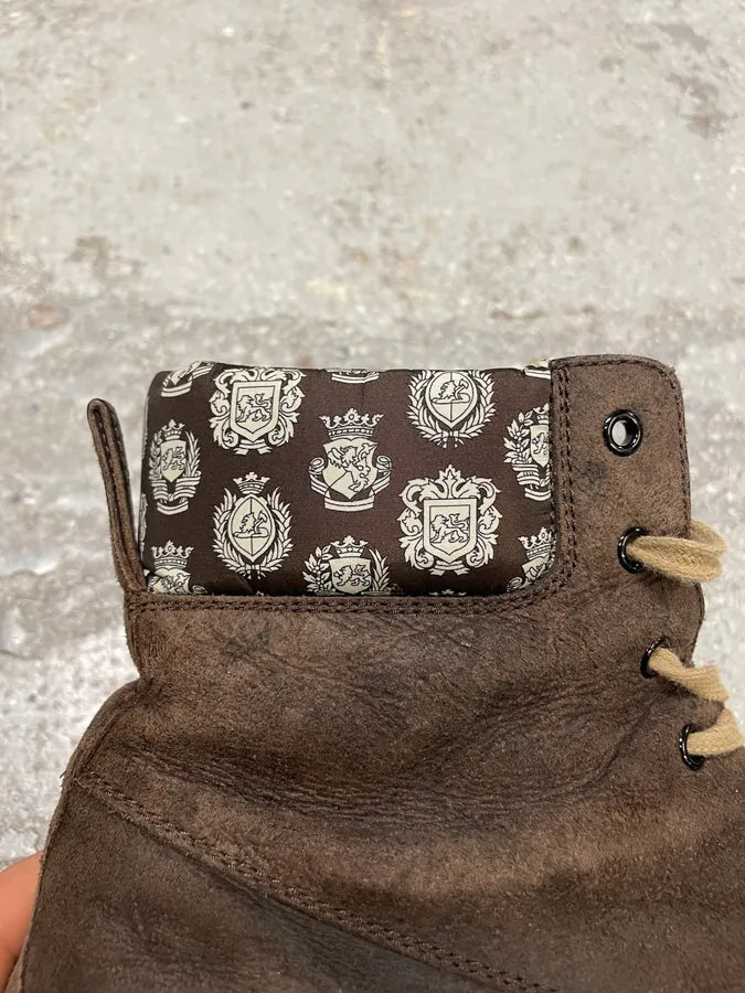 2000s Dolce & Gabbana Brown Premium Leather Boots (42eu/us8.5) 6