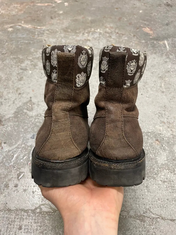 2000s Dolce & Gabbana Brown Premium Leather Boots (42eu/us8.5) 7