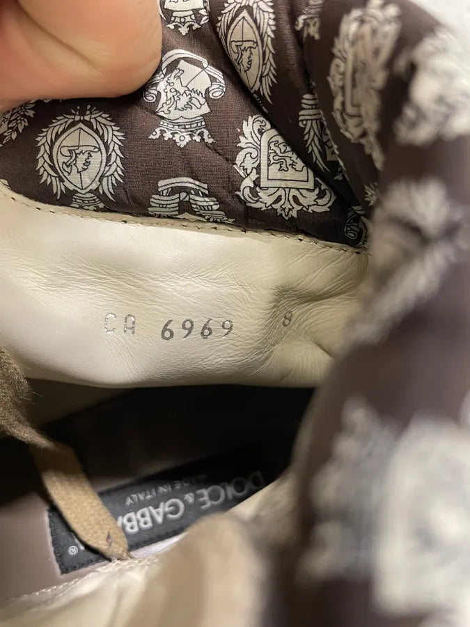 2000s Dolce & Gabbana Brown Premium Leather Boots (42eu/us8.5) 8