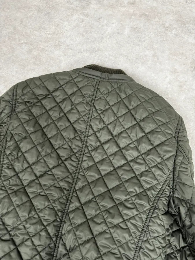 2000s Dolce & Gabbana Brown Quilted Fur Hooded Jacket ojMyqst 6