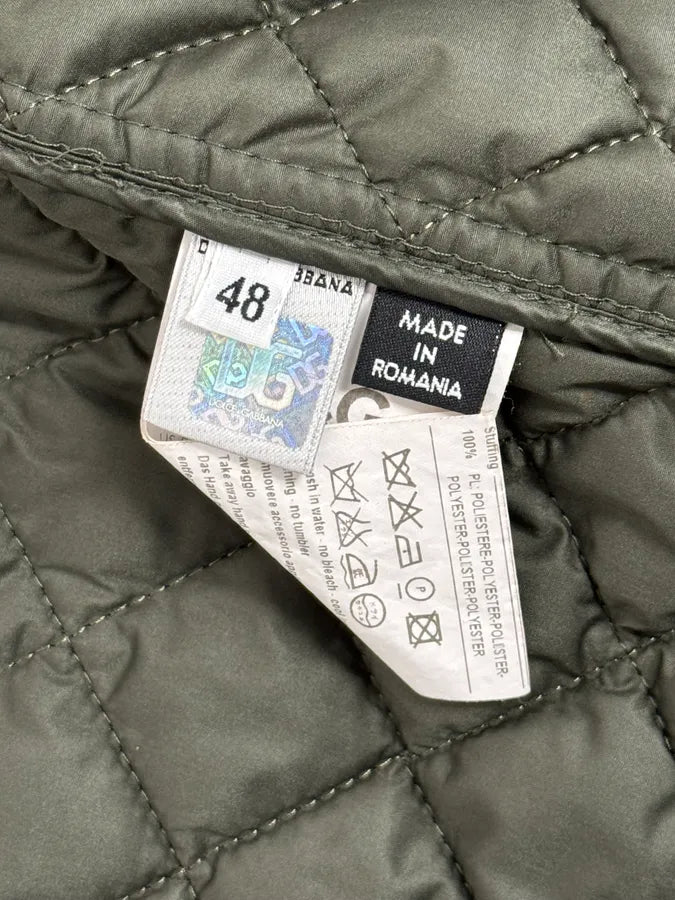 2000s Dolce & Gabbana Brown Quilted Fur Hooded Jacket ojMyqst 9