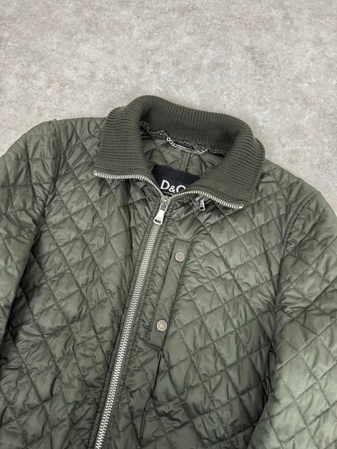 2000s Dolce & Gabbana Brown Quilted Fur Hooded Jacket ojMyqst 5