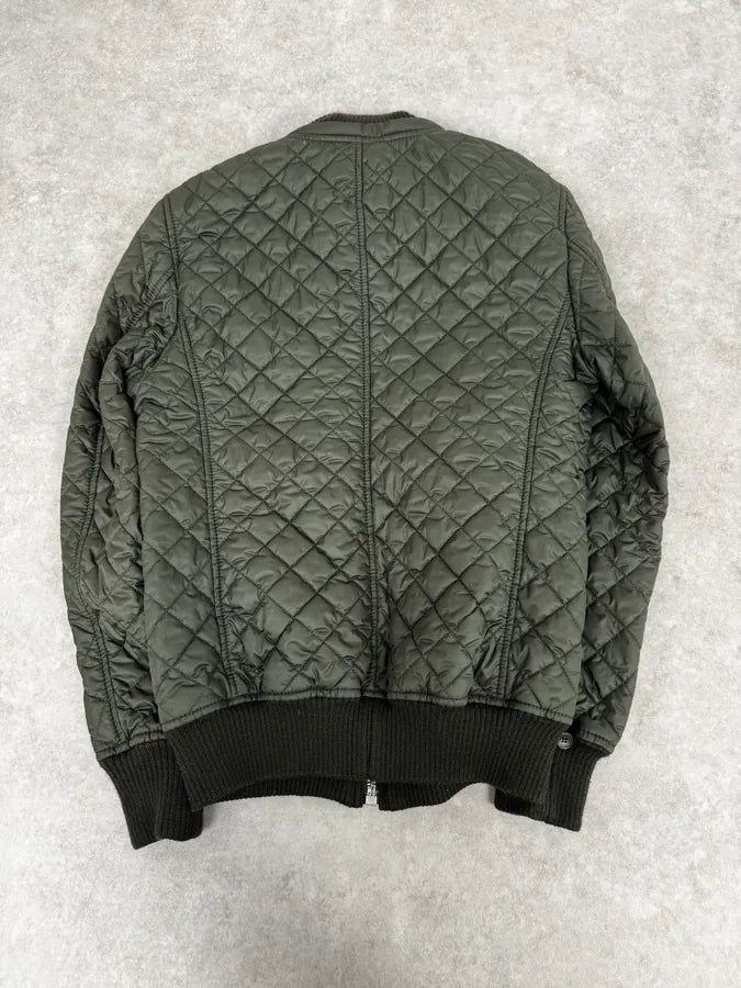 2000s Dolce & Gabbana Brown Quilted Fur Hooded Jacket ojMyqst 3