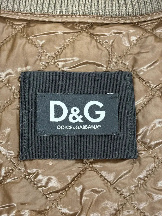 2000s Dolce & Gabbana Brown Quilted Puffer Vest Jacket GtdqAzF 10