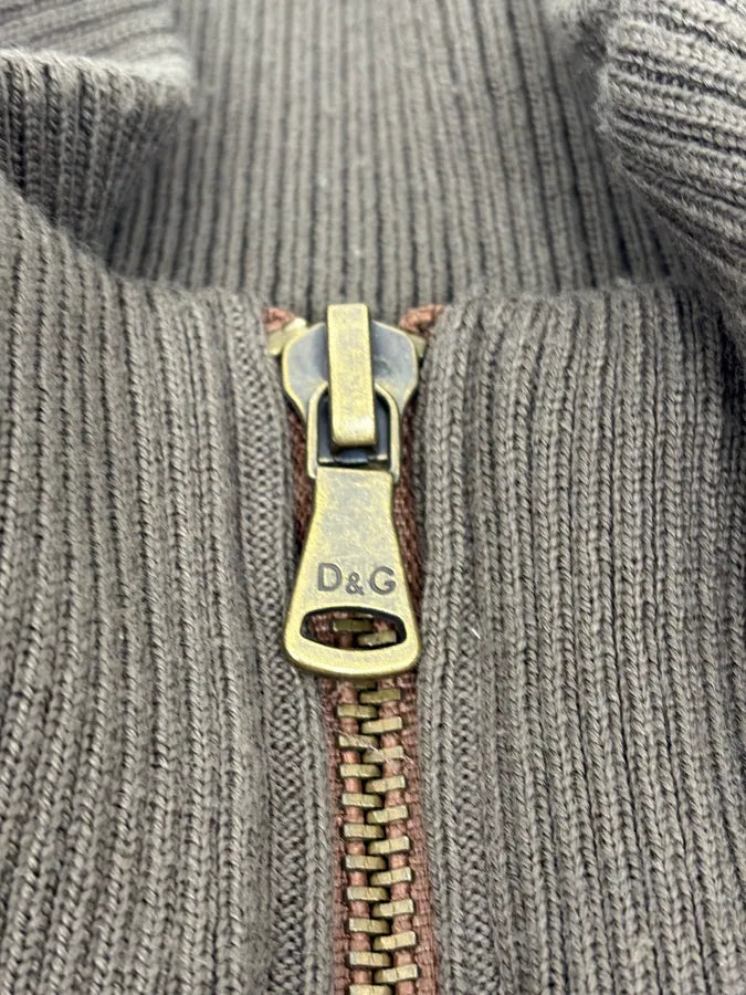 2000s Dolce & Gabbana Brown Quilted Puffer Vest Jacket GtdqAzF 9