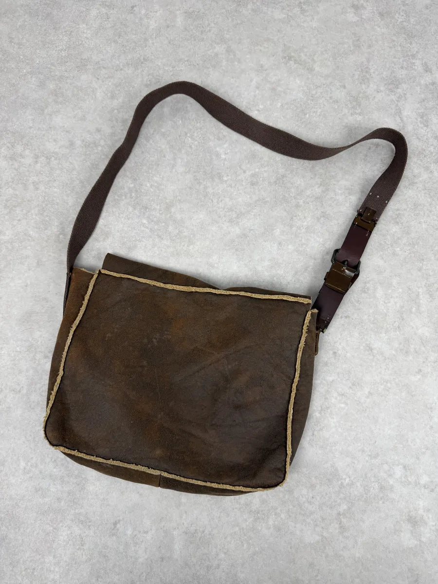 2000s Dolce & Gabbana Brown Shearling Leather Shoulder Bag lgVElkC 3