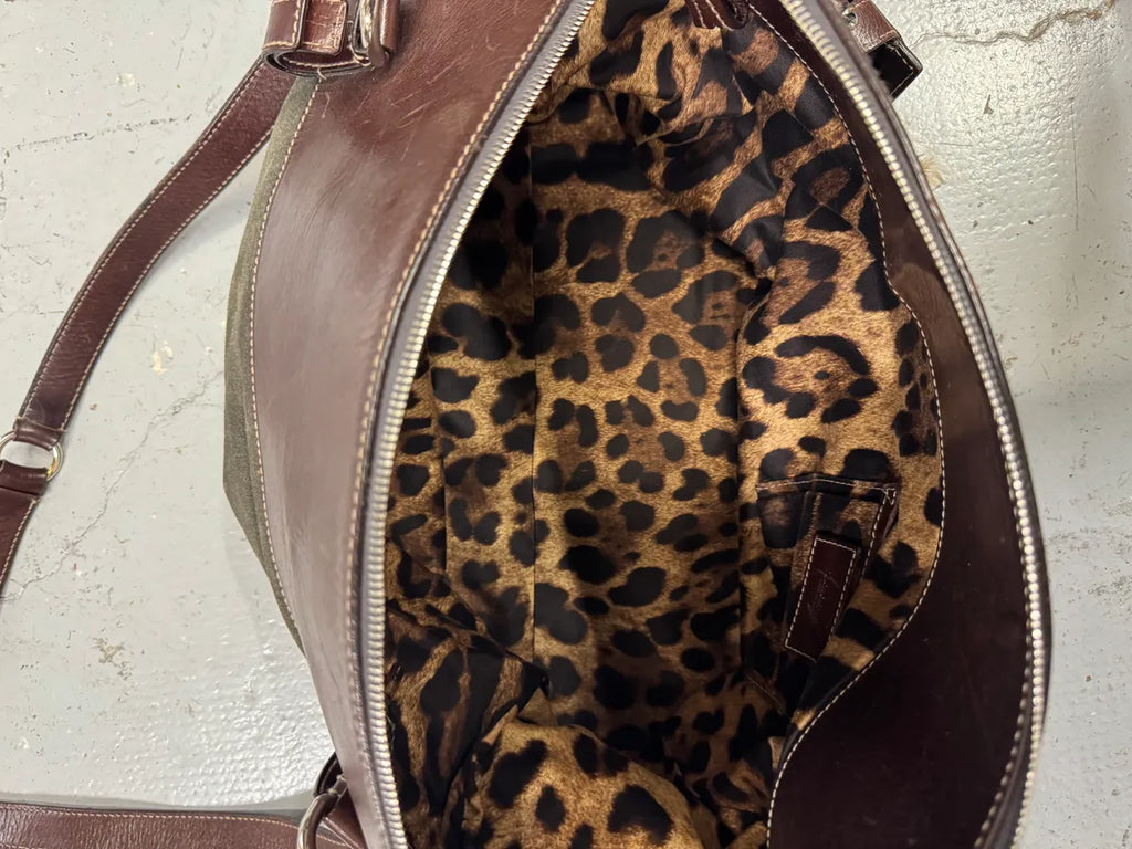 2000s Dolce & Gabbana Brown Shearling Leather Shoulder Bag QTLwtKI 9