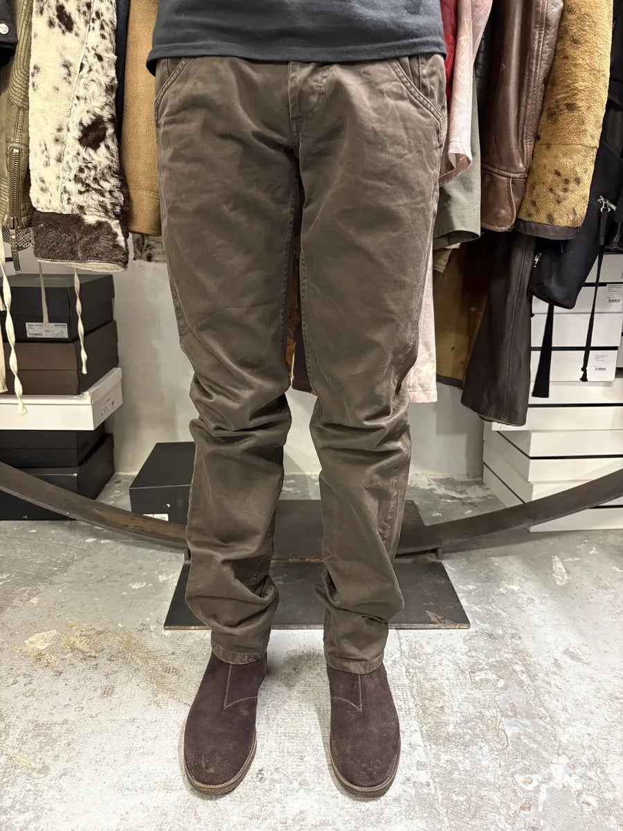 2000s Dolce & Gabbana Brown Straight Pants FBmjUsG 0