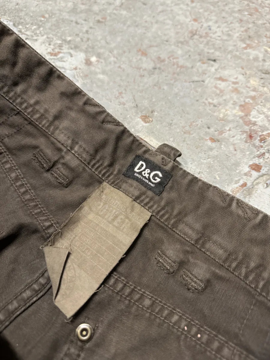 2000s Dolce & Gabbana Brown Straight Pants FBmjUsG 7