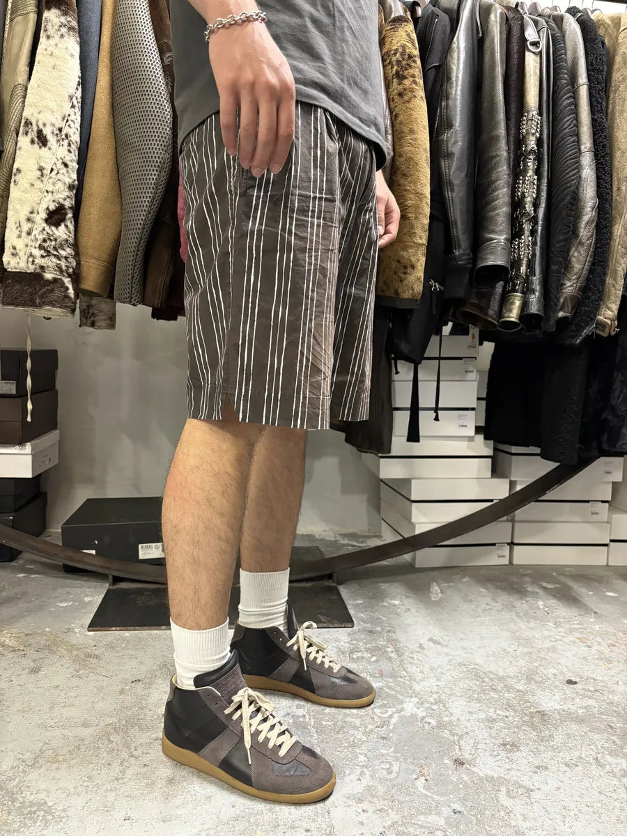 2000s Dolce & Gabbana Brown Striped Shorts WmXAwdv 3