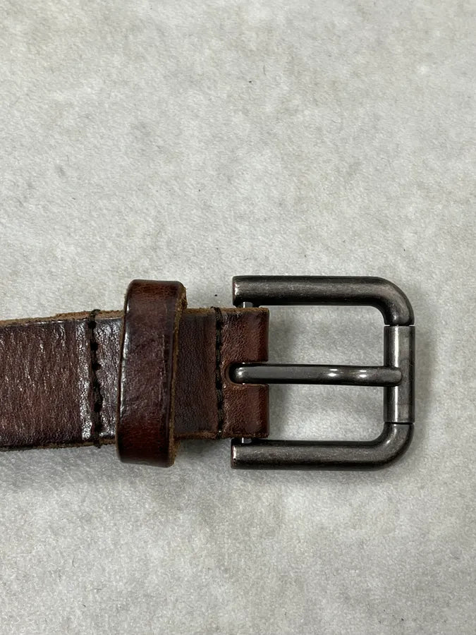 2000s Dolce & Gabbana Brown Studded Leather Belt LsXSzQT 8