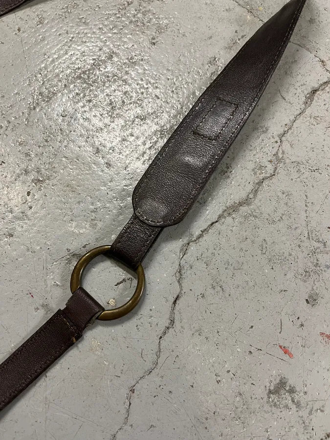 2000s Dolce & Gabbana Brown Suede Leather Shoulder Bag yeGPQaD 3