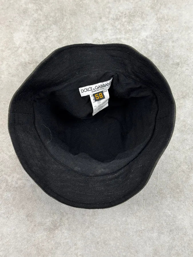 2000s Dolce & Gabbana Faded Black Tactical Fisher Hat bfVAhEh 10