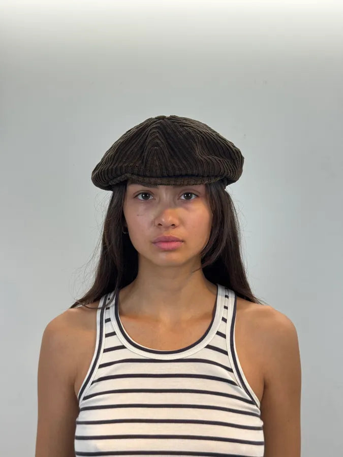 2000s Dolce & Gabbana Brown Velvet Cap iFRWyPn 0