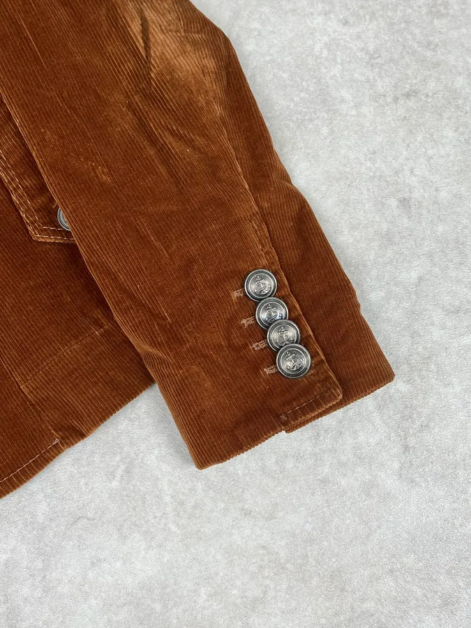 2000s Dolce & Gabbana Brown Velvet Jacket BpiDCHE 9