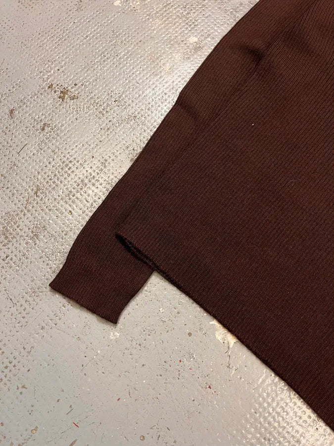 2000s Dolce & Gabbana Brown Wool Polo Longsleeves ZMAJxft 5