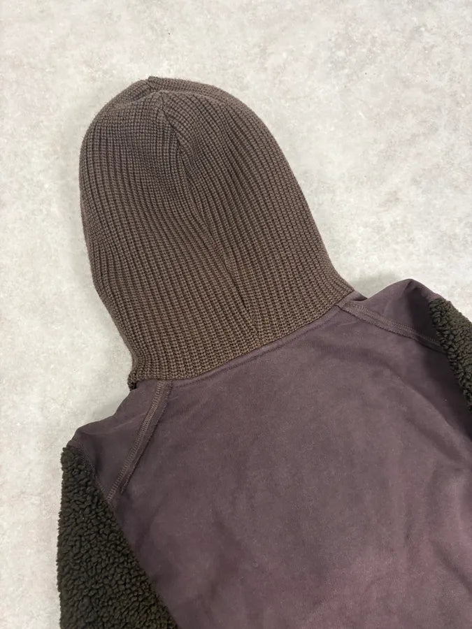 AW2008 Dolce & Gabbana Brown Wool Sherpa Lined Hoodie yaKACmk 6