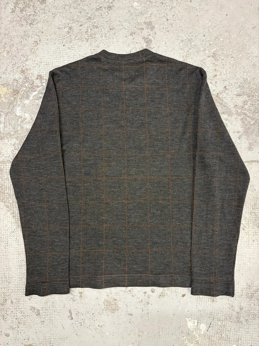 1990s Dolce & Gabbana Grey Brown Wool Sweater CAlJzqO 3