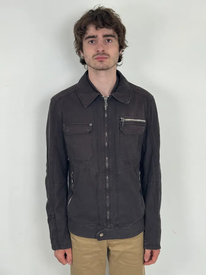 AW2003 Dolce & Gabbana Faded Brown Zip-Up Jacket mHEKURa 1