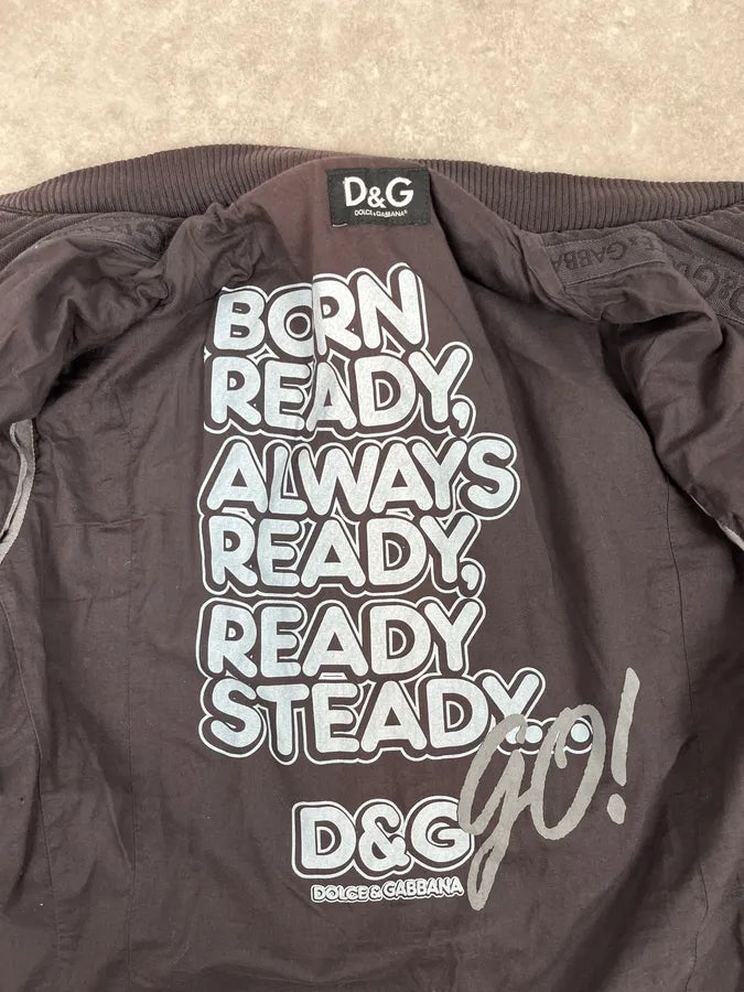 AW2003 Dolce & Gabbana Faded Brown Zip-Up Jacket mHEKURa 10
