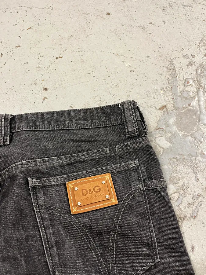2000s Dolce & Gabbana Brut Dark Grey Jeans kPZKRte 10