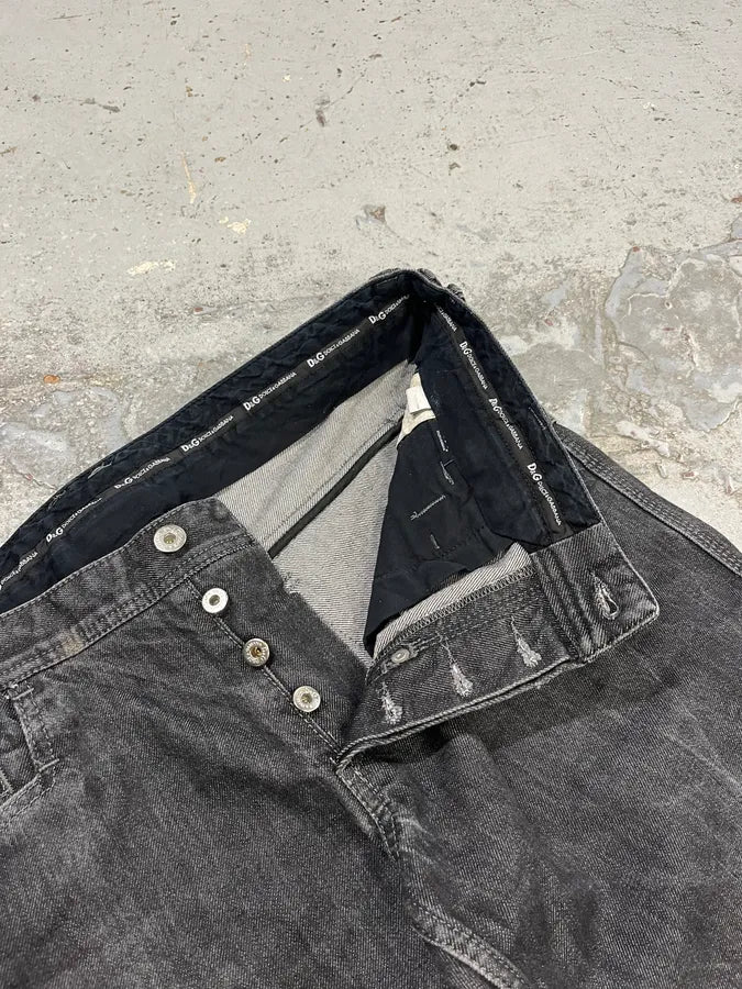 2000s Dolce & Gabbana Brut Dark Grey Jeans kPZKRte 11