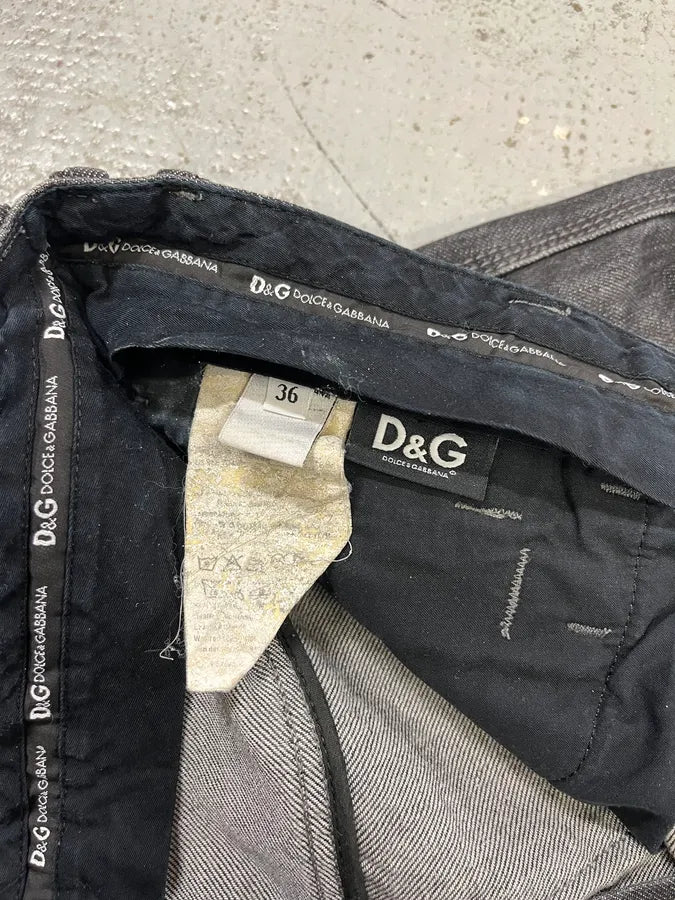 2000s Dolce & Gabbana Brut Dark Grey Jeans kPZKRte 13