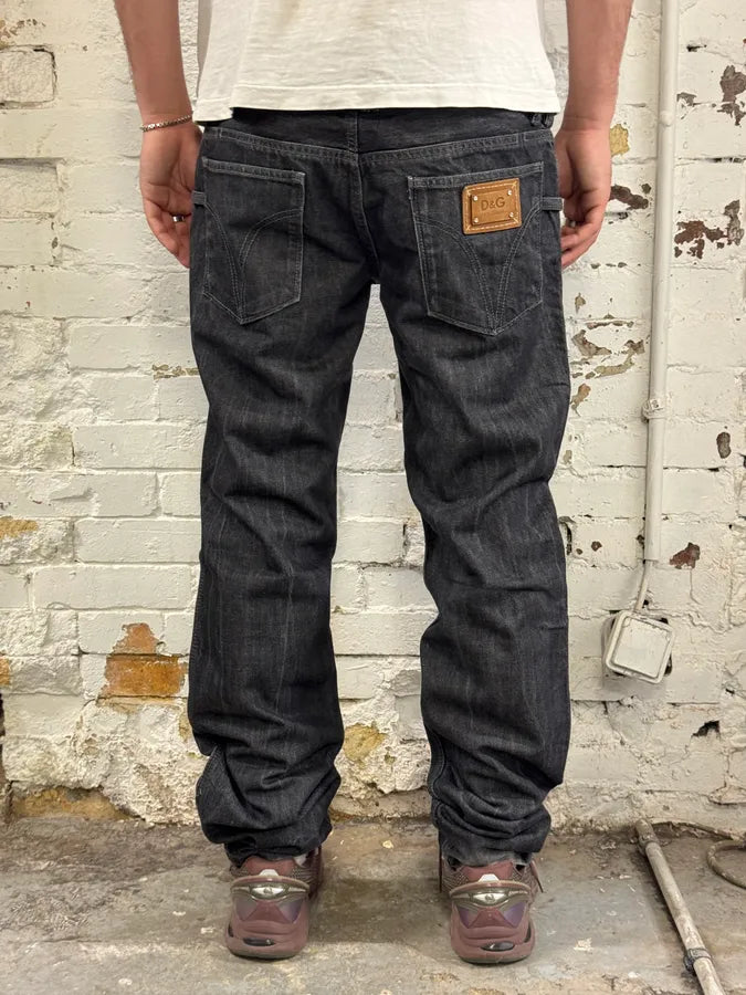 2000s Dolce & Gabbana Brut Dark Grey Jeans kPZKRte 3