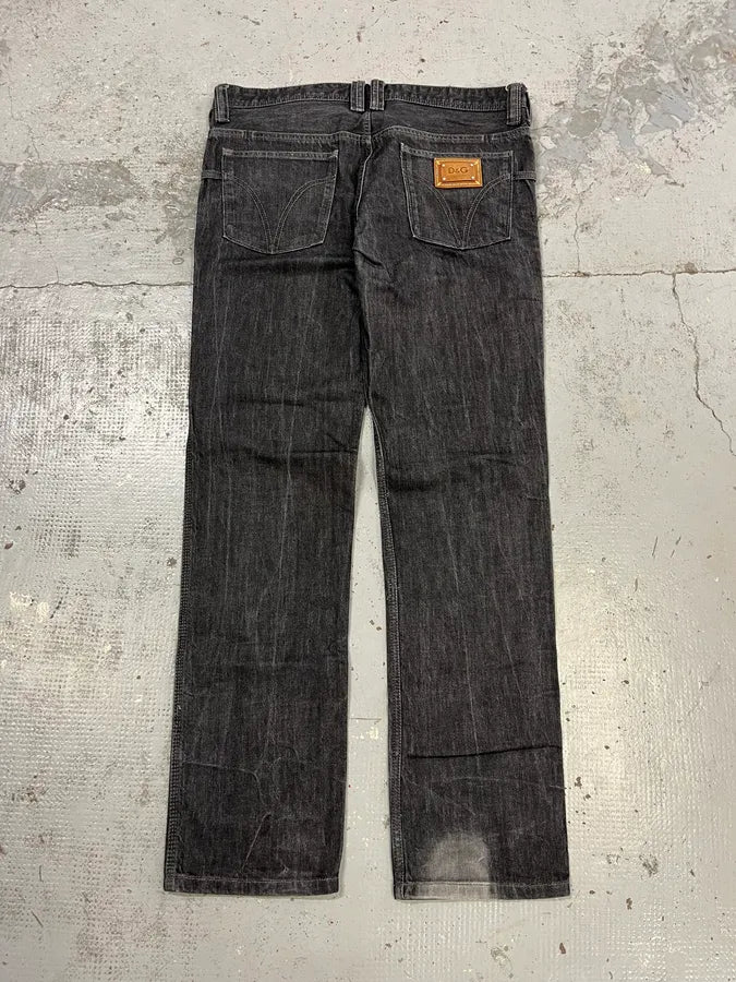 2000s Dolce & Gabbana Brut Dark Grey Jeans kPZKRte 8