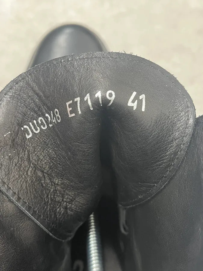 2000s Dolce & Gabbana Buckles Black Leather Boots LVhRydS 10