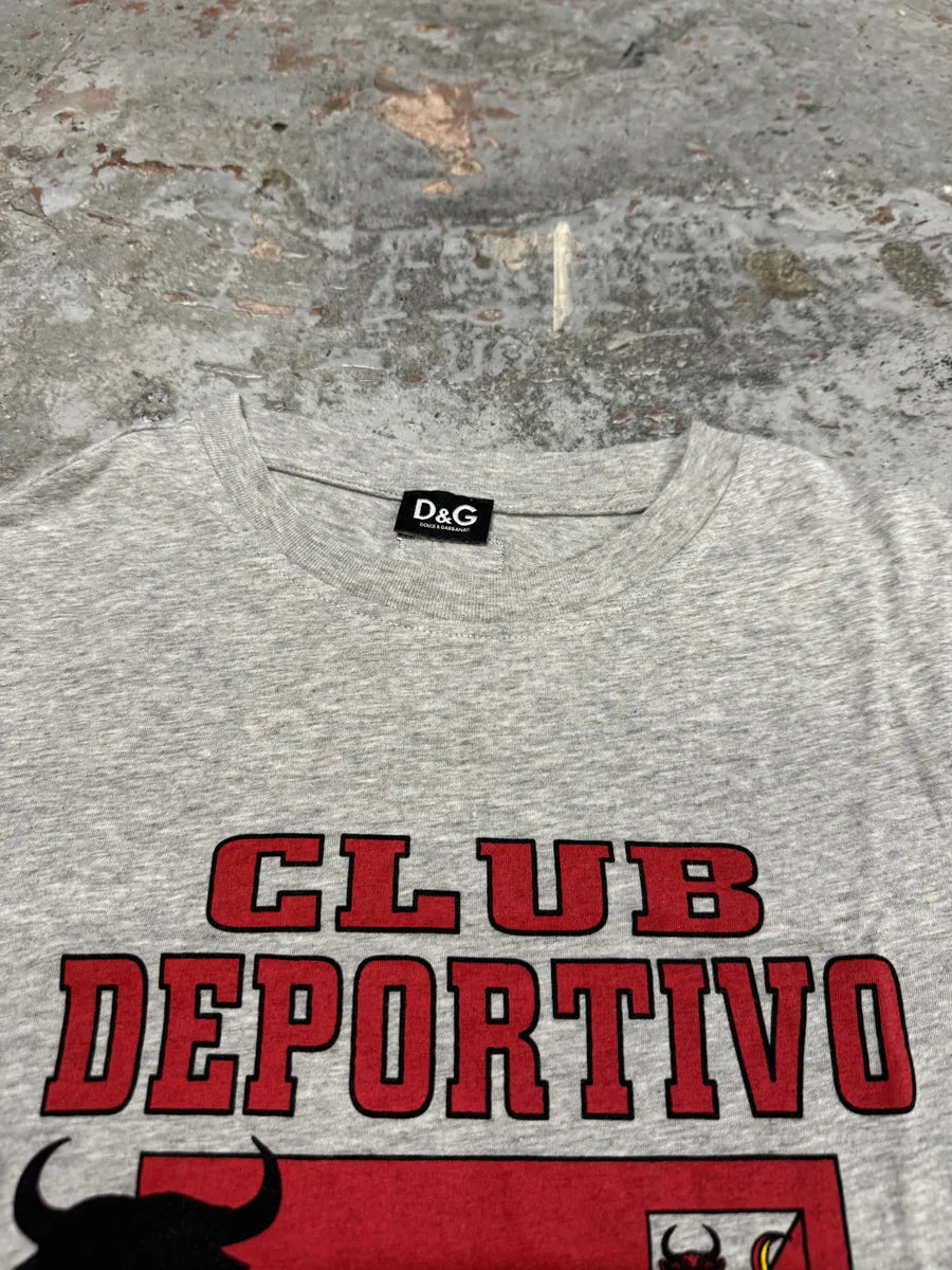 2000s Dolce & Gabbana Bull Espana Grey T-Shirt foGbHJl 7