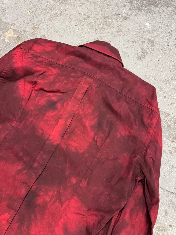 2000s Dolce & Gabbana Burgundy Fire Shirt vTceUxd 6