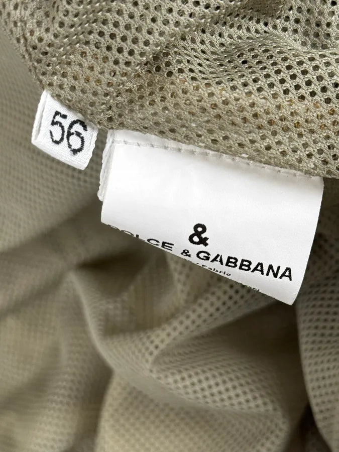 2000s Dolce & Gabbana Buttoned Multi-Pocket Beige Jacket dsxdjIX 13