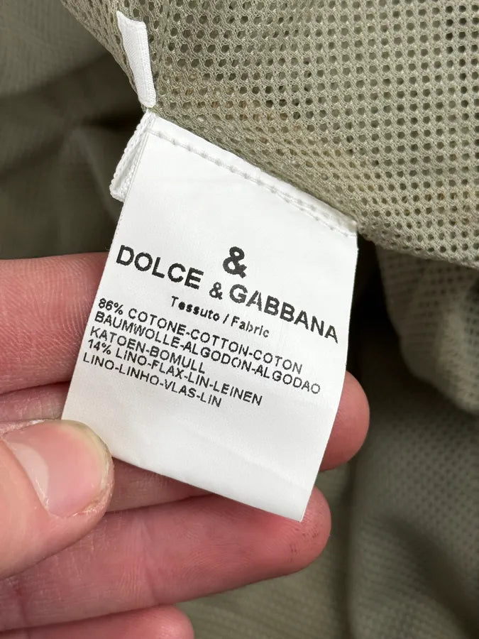 2000s Dolce & Gabbana Buttoned Multi-Pocket Beige Jacket dsxdjIX 14