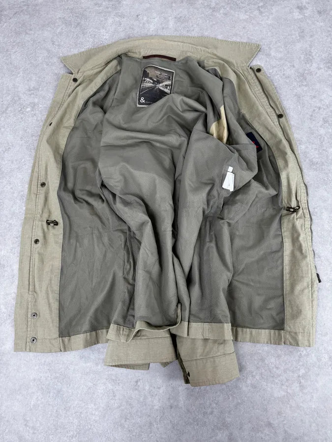 2000s Dolce & Gabbana Buttoned Multi-Pocket Beige Jacket dsxdjIX 6