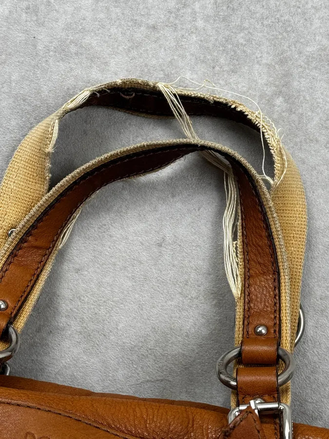 AW2003 Dolce & Gabbana Camel Down Miss Pocket Leather Handle Bag JjxTiYt 9