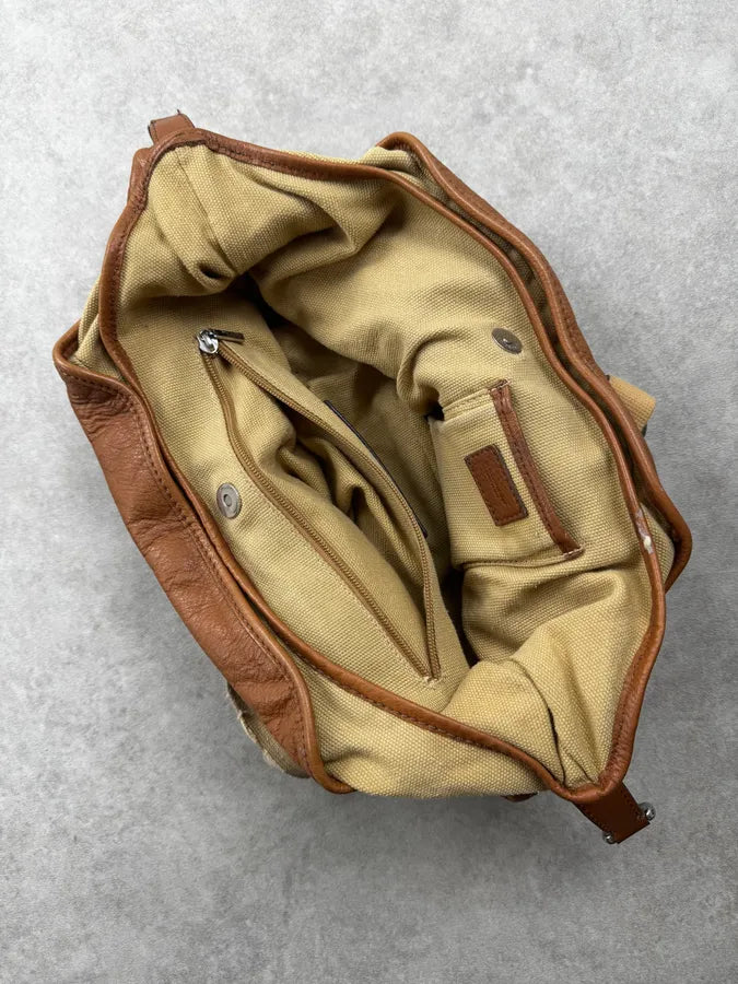 AW2003 Dolce & Gabbana Camel Down Miss Pocket Leather Handle Bag JjxTiYt 12