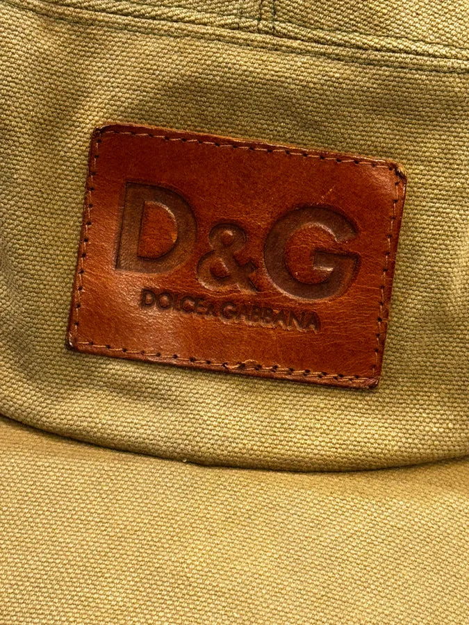 2000s Dolce & Gabbana Camel Canvas Cap  sHhHCpM 6